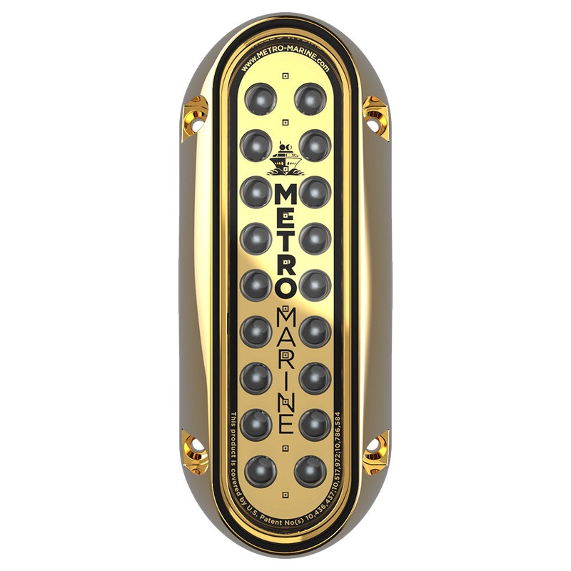 Metro Marine High-Output Elongated Vertical Mount Light w/Intelligent Monochromatic LEDs – Blue, 90 Beam [F-BME1-V-B3-90]