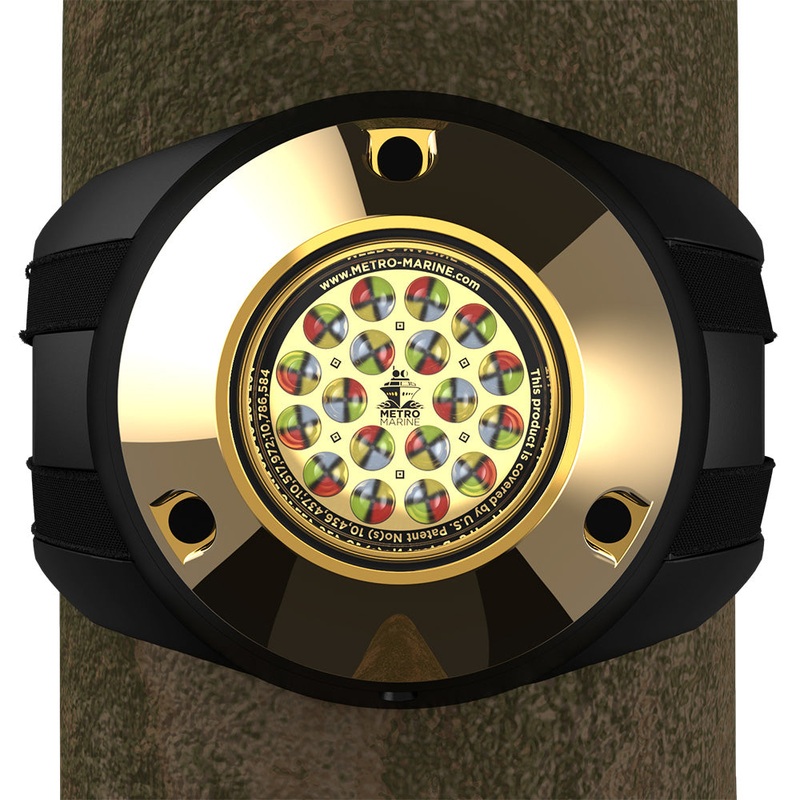 Metro Marine High-Output Piling Mount Underwater Light w/Intelligent Full Spectrum LEDs – RGBW, 45 Beam [F-PMR1-FS-45]