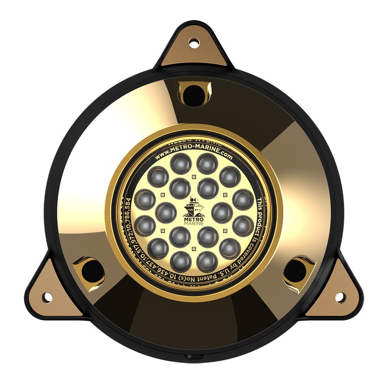 Metro Marine High-Output Surface Mount Underwater Light w/Intelligent Monochromatic LEDs – Green, 45 Beam [F-SMR1-G3-45]