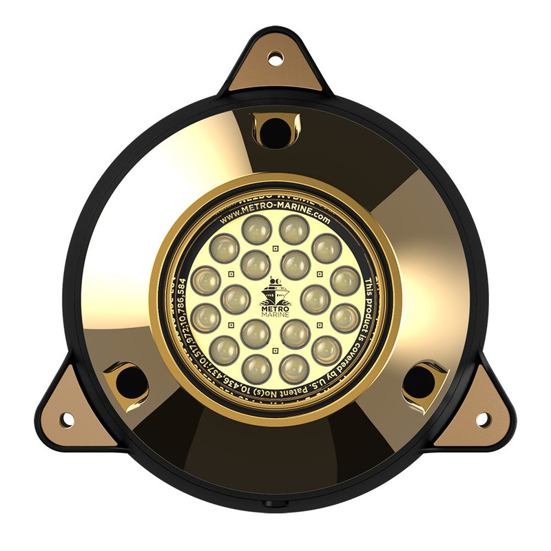 Metro Marine High-Output Surface Mount Underwater Light w/Intelligent Monochromatic LEDs – White, 45 Beam [F-SMR1-W3-45]