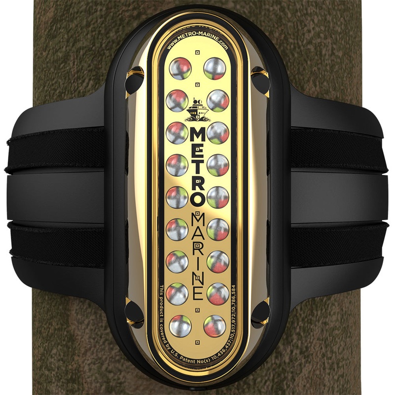 Metro Marine High-Output Vertical Piling Mount Light w/Intelligent Full Spectrum LEDs – RGBW, 45 Beam [F-PME1-V-FS-45]