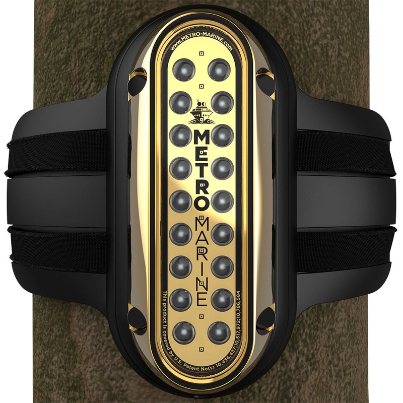 Metro Marine High-Output Vertical Piling Mount Light w/Intelligent Monochromatic LEDs – Green, 45 Beam [F-PME1-V-G3-45]