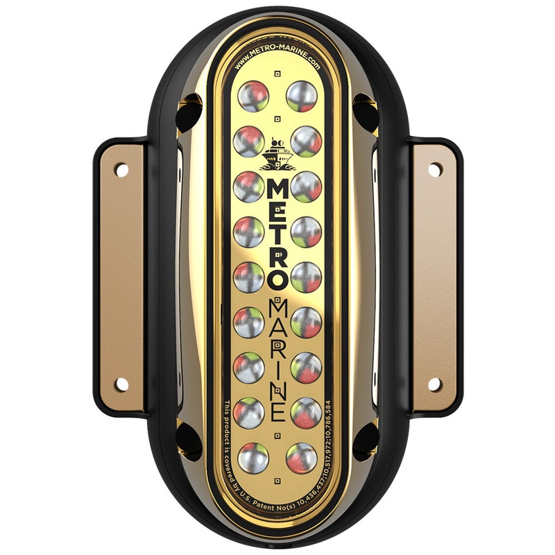 Metro Marine High-Output Vertical Surface Mount Light w/Intelligent Full Spectrum LEDs – RGBW, 45 Beam [F-SME1-V-FS-45]