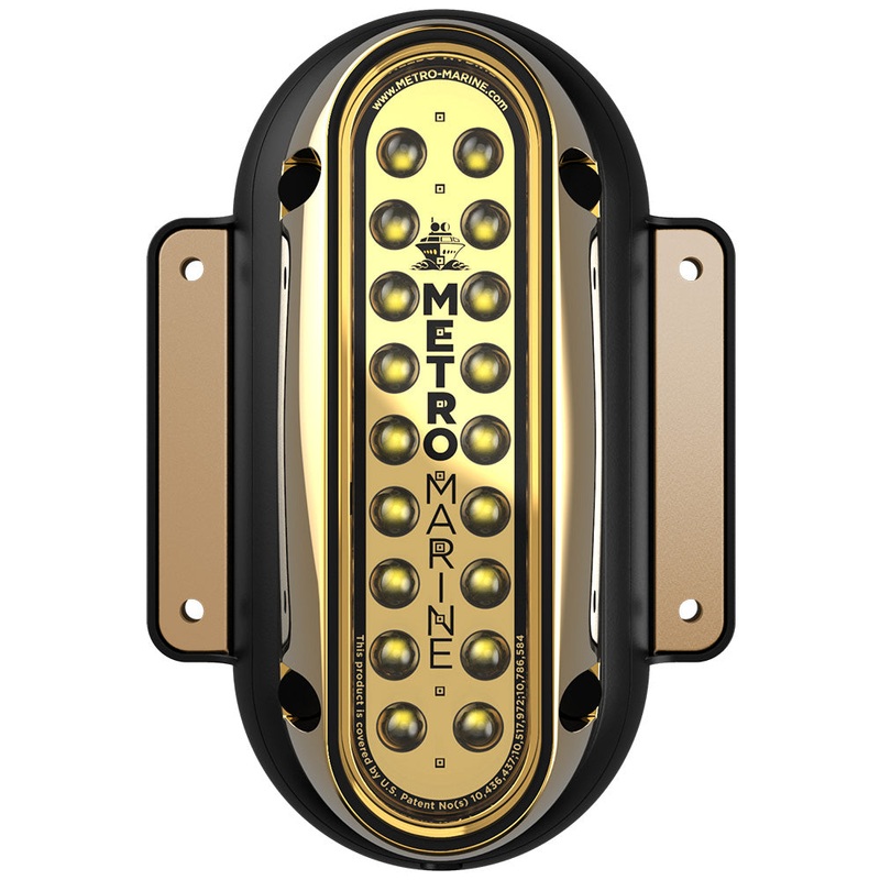 Metro Marine High-Output Vertical Surface Mount Light w/Intelligent Monochromatic LEDs – White, 45 Beam [F-SME1-V-W3-45]