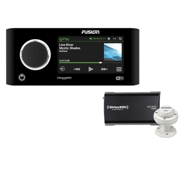FUSION APOLLO MS-RA770 TOUCHSCREEN AM/FM/BT/SIRIUSXM STEREO W/SIRIUSXM SXV300 CONNECT TUNER & MARINE/RV ANTENNA