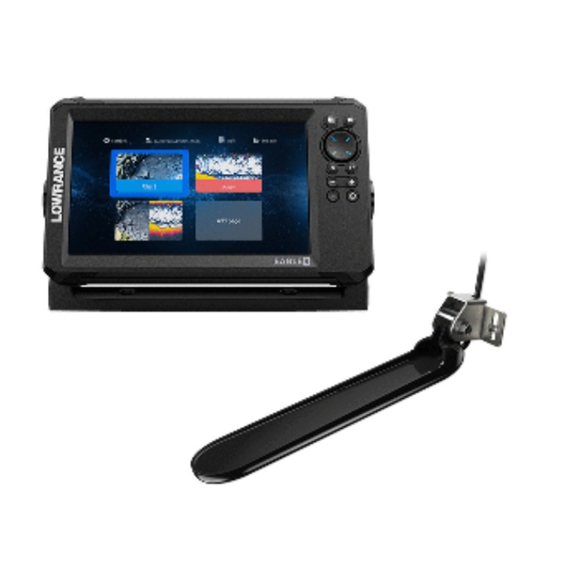 LOWRANCE EAGLE 9 W/TRIPLESHOT T/M TRANSDUCER & DISCOVER ONBOARD CHART