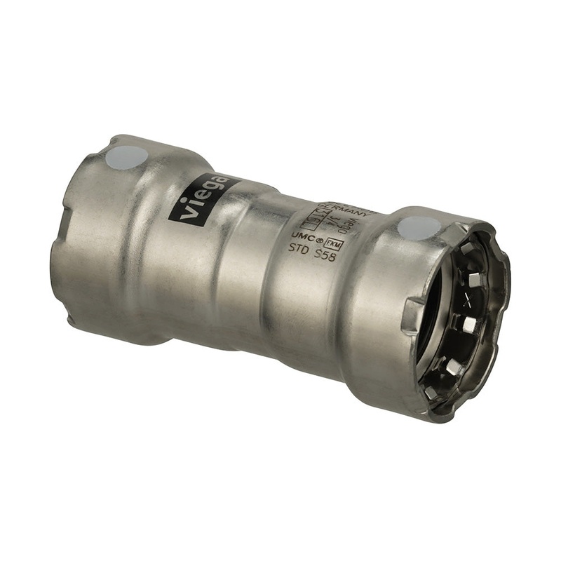 Viega MegaPress 316 FKM 3/4″ Coupling w/Stop [91105]