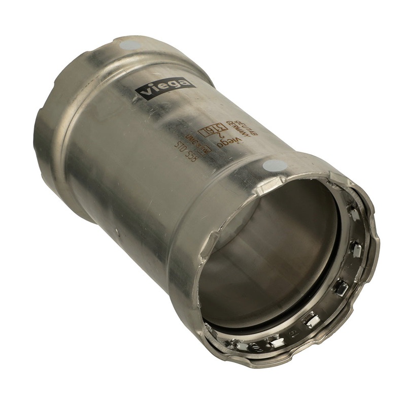 Viega MegaPress 316 FKM 3/4″ Slip Coupling w/o Stop [91295]