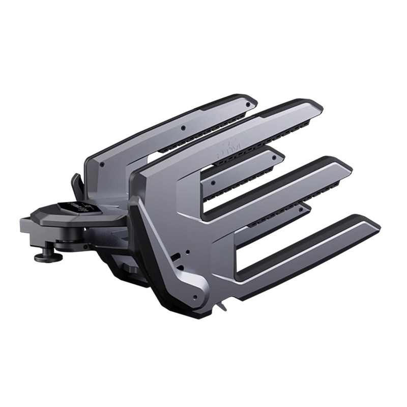 PTM Watersports ClampForce 3.0 Clamping Wake Board Rack – Pair – Grey [P13491-9010TEBGR]