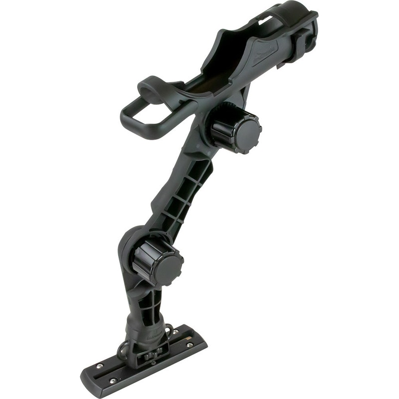 Sea-Dog Triple Threat Rod Holder – Track Mount Base w/6″ Extension [325425-1]