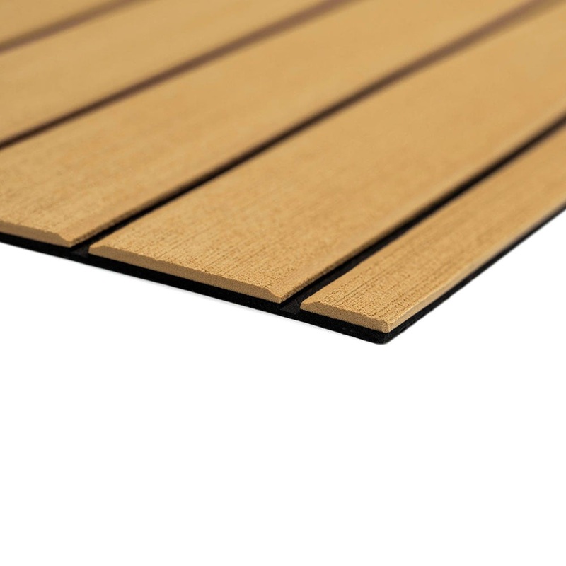 SeaDek 40″ x 80″ 6mm Teak Full Sheet – Brushed Texture – Camel/Black (1016mm x 2032mm x 6mm) [32279-80105]