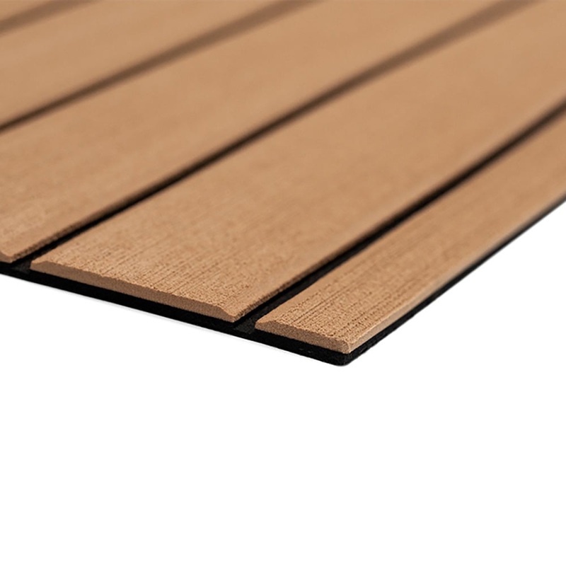 SeaDek 40″ x 80″ 6mm Teak Full Sheet – Brushed Texture – Mocha/Black (1016mm x 2032mm x 6mm) [32279-80093]