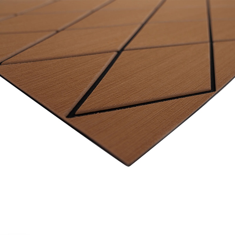 SeaDek 40″ x 80″ 6mm Two Color Diamond Full Sheet – Brushed Texture – Brown/Black (1016mm x 2032mm x 6mm) [56411-89905]