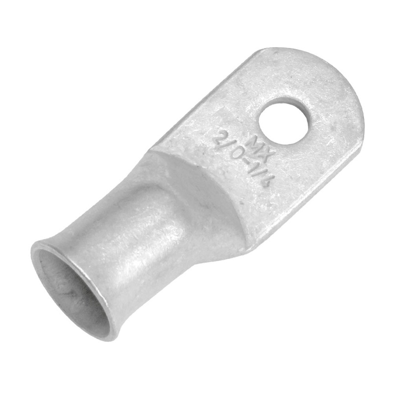 Pacer Tinned Lug 2/0 AWG – 1/4″ Stud Size – 10 Pack [TAE2/0-14R-10]