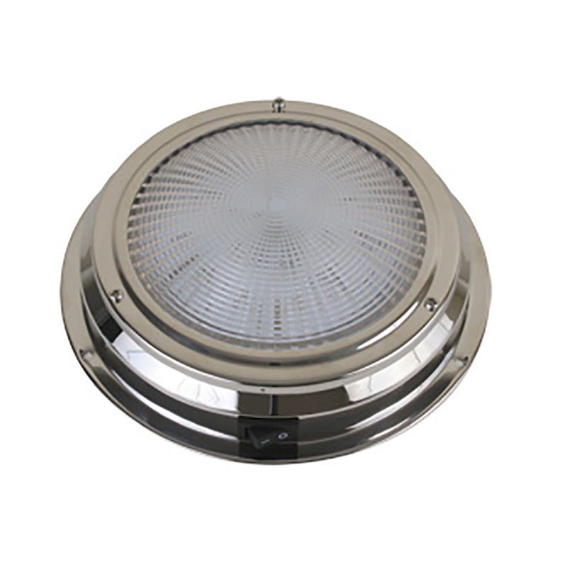 Scandvik LED Dome Light – Traditional – Stainless Steel – 5.5″ – 12V [41324P]