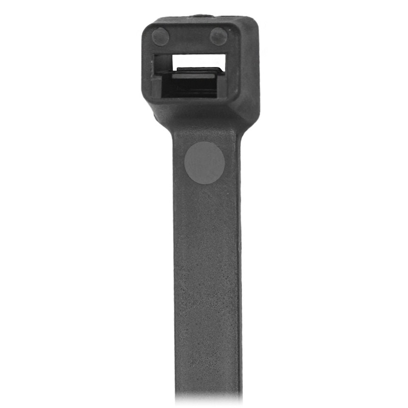Pacer 14″ Cable Tie – Black – 50lb Tensile Strength – 4″ Bundle Diameter – 100 Piece Bag [CT4S-100BK]
