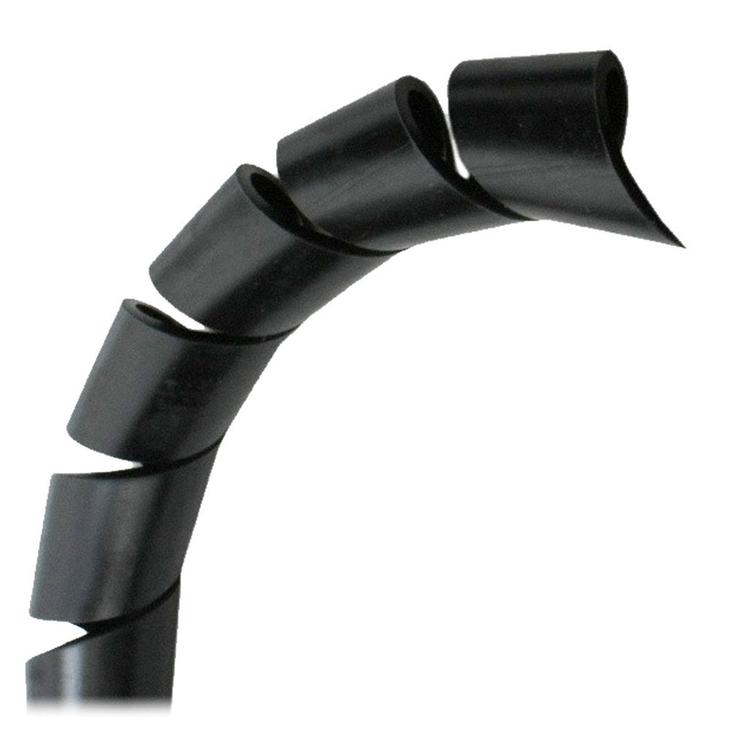 Pacer 3/8″ Spiral Wrap – Black – 100′ Roll [BSW3/8BK-100]
