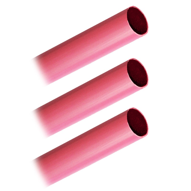 Pacer Battery Cable Heavy Wall Heat Shrink Tubing – 3/4″ x 12″ – Red (3-Pieces) [BHW3/4-12RD-3]