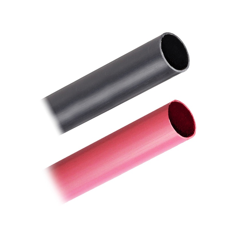 Pacer Battery Cable Heavy Wall Heat Shrink Tubing – 3/4″ x 3″ – Black/Red (2-Pieces Combo Pack) [BHW3/4-3BKRD]