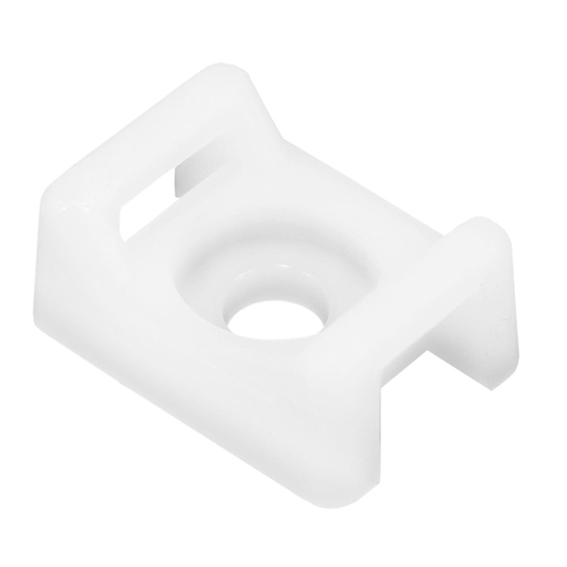 Pacer Screw Down Cable Tie Mount – #10 Screw Mount Method – Natural Color – 100 Pack [CTM3S10-100]