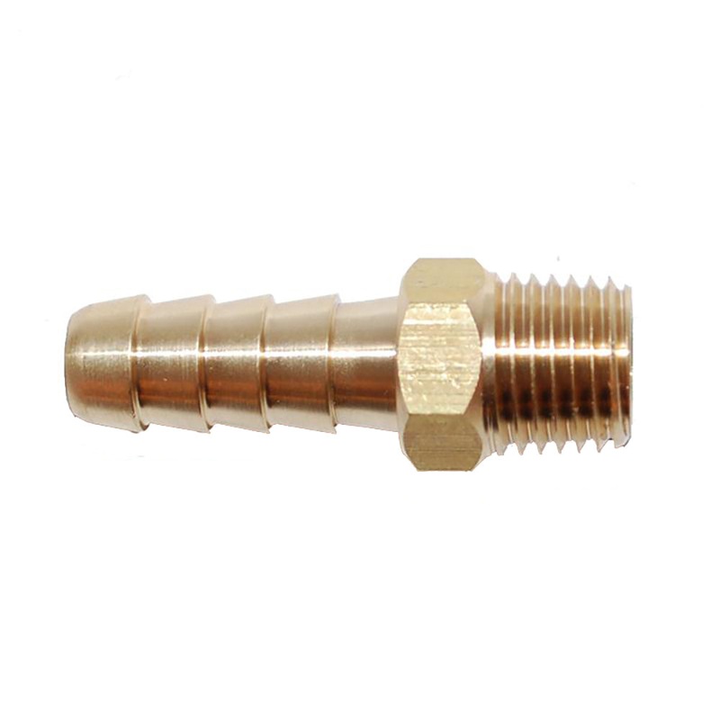 Attwood Universal Brass Fuel Hose Fitting – 1/4″ NPT x 5/16″ Barb [88FBM101-6]