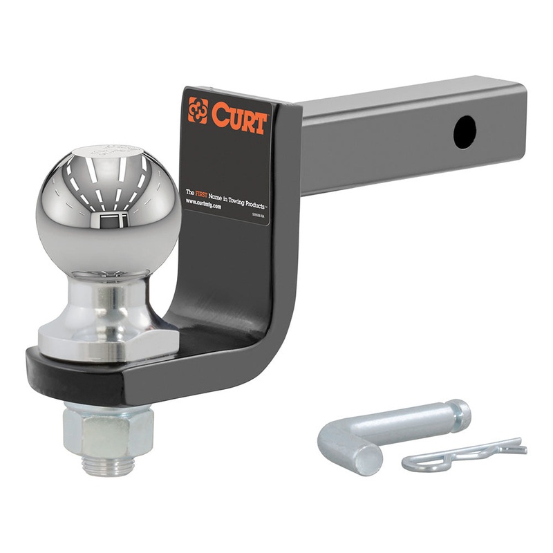 CURT Towing Starter Kit w/2″ Ball – 1-1/4″ Shank – 3-1/4″ Drop – 3,500 lbs [45148]