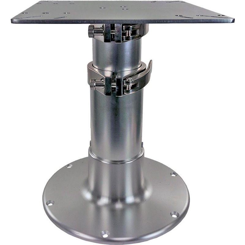 Springfield Pedestal – 3-Stage Table – 16″-30″ – Brite Dip [1660236]