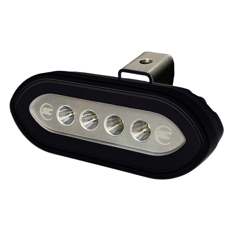 Shadow-Caster Bracket Mount Spreader Light – Black Housing – White [SCM-SLB4X-GW-BK]