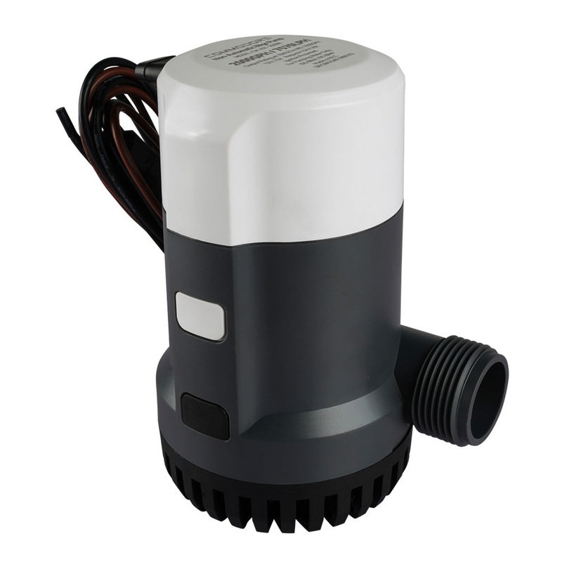 Commodore 2000 GPH Automatic AMP Sensor Bilge Pump – 12V [CM-B31-2000B]
