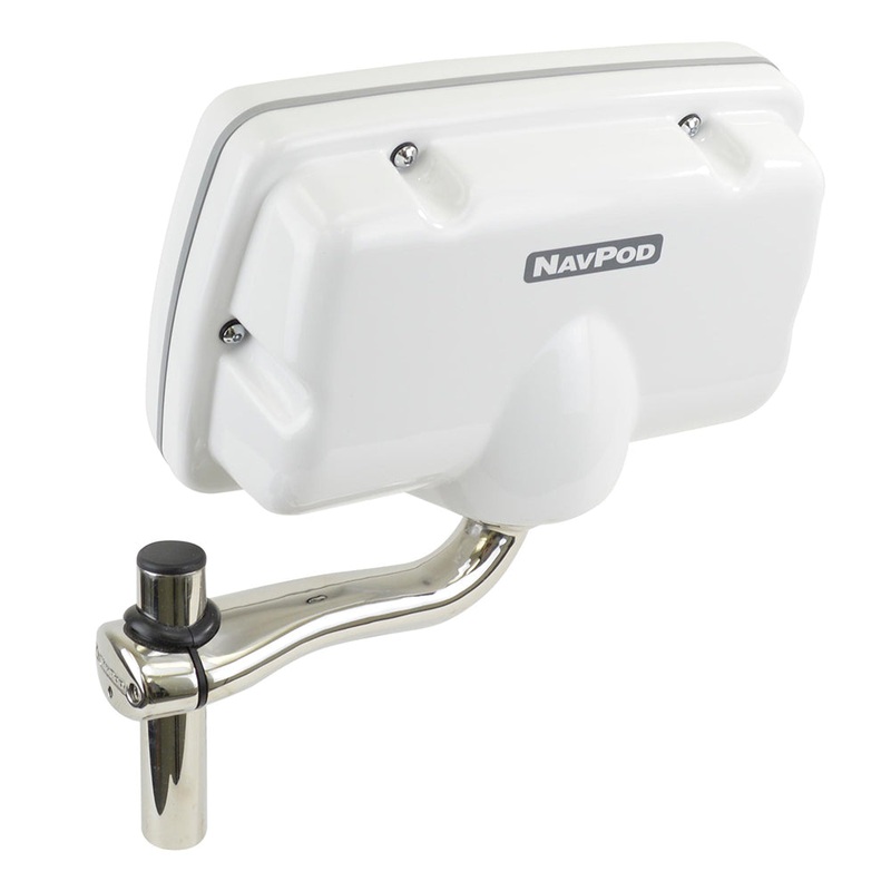 NavPod RailMount Pre-Cut f/Simrad NSS9 evo3/BG Zeus3 9 Fits 1″ or 1.25″ Tubing [RMX4600-06]