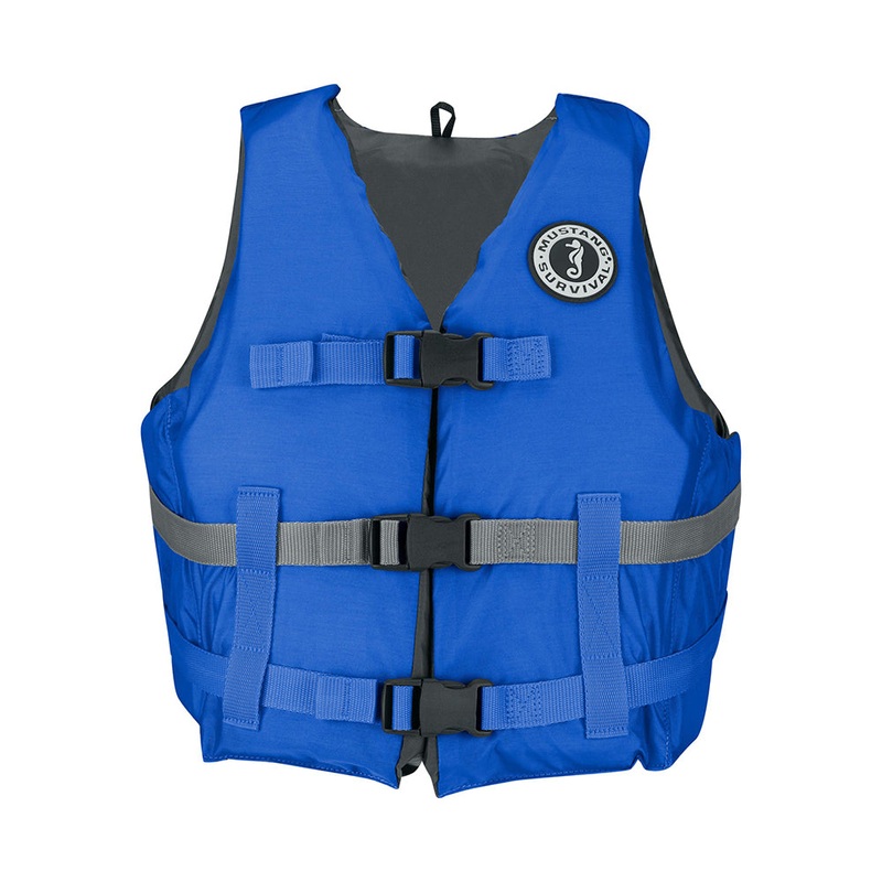 Mustang Livery Foam Vest – M/L – Blue [MV7010-131-M/L]