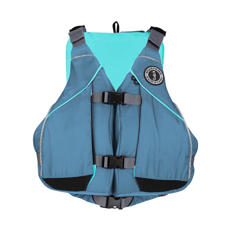 Mustang Women’s Moxie Foam Life Vest – XS/S – Slate/Aqua [MV807502-853-XS/S]