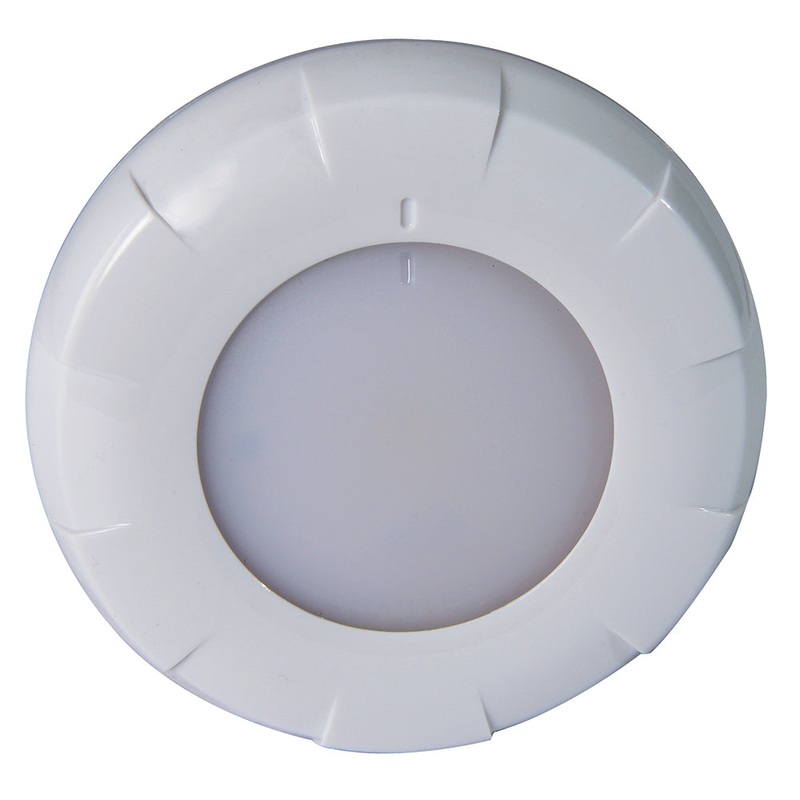 Lumitec Aurora LED Dome Light – White Finish – White/Red Dimming [101076]