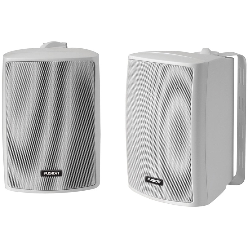 Fusion 4″ Compact Marine Box Speakers – (Pair) White [MS-OS420]
