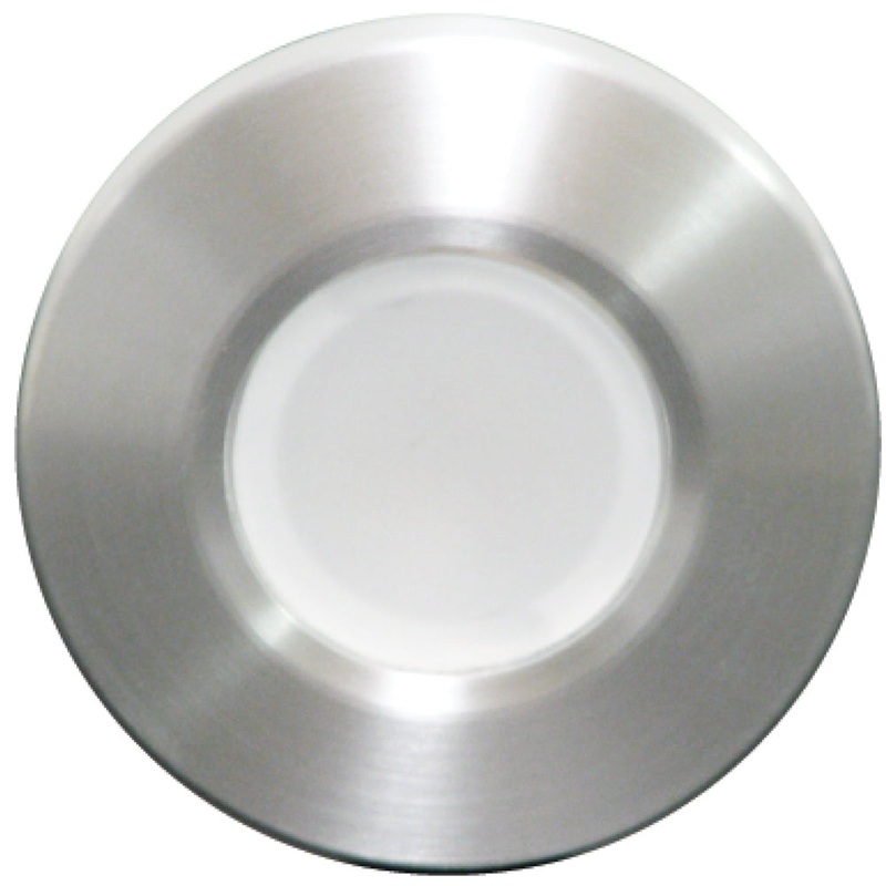 Lumitec Orbit – Flush Mount Down Light – Brushed Finish – 3-Color Blue/Red Non Dimming w/White Dimming Light [112508]