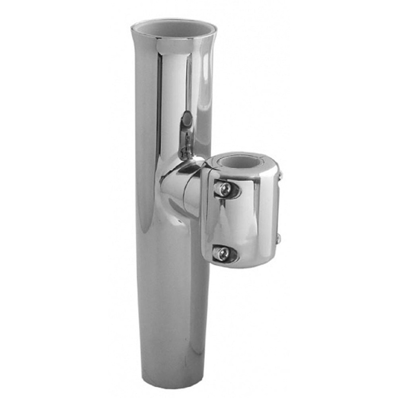 TACO  Stainless Steel Clamp-On Adjustable Rod Holder – 1-1/16″ & 1-5/16″ O.D. (Pipe), 1-1/4″ O.D. (Tube) [F16-2623POL-1]