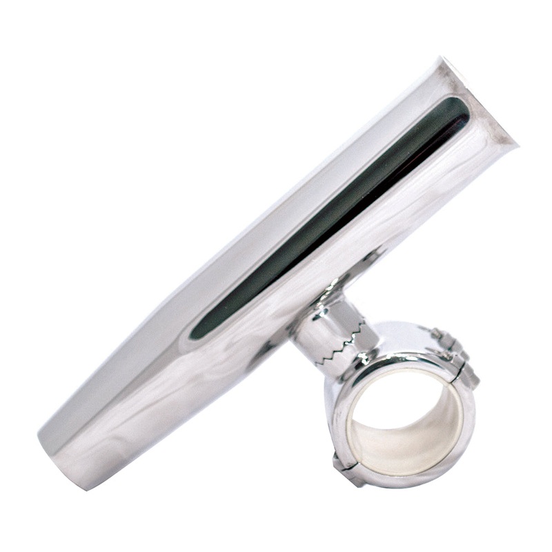 Tigress 1-1/4″ Polished SS Adjustable Clamp-On Rod Holder [88192]