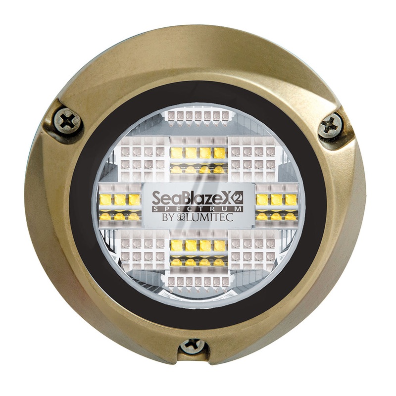 Lumitec SeaBlazeX2 Spectrum LED Underwater Light – Full-Color RGBW [101515]