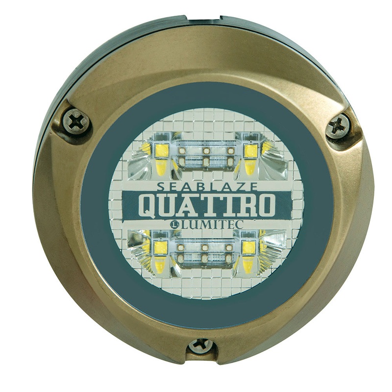 Lumitec Zambezi Quattro Surface Mount Underwater Light – White/Blue [101459]