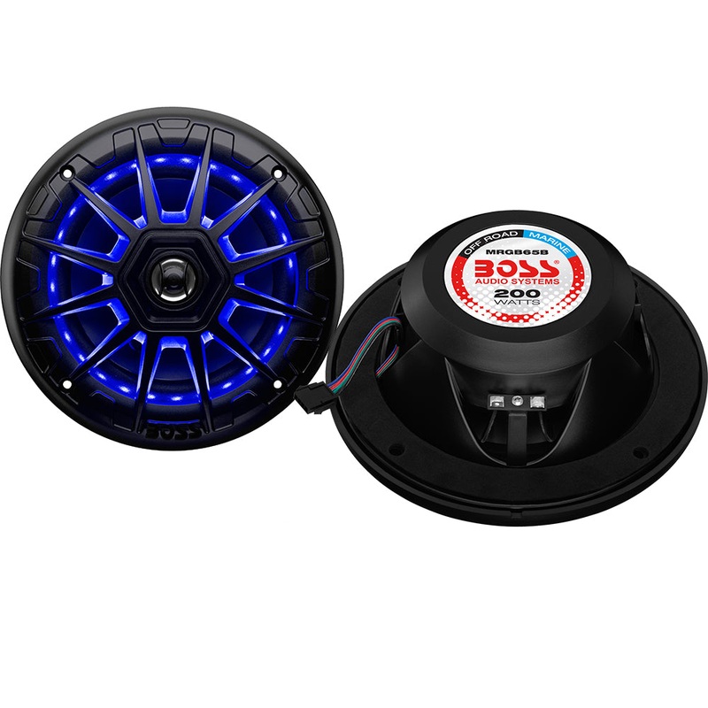 Boss Audio 6.5″ MRGB65B Speakers – Black – 200W [MRGB65B]