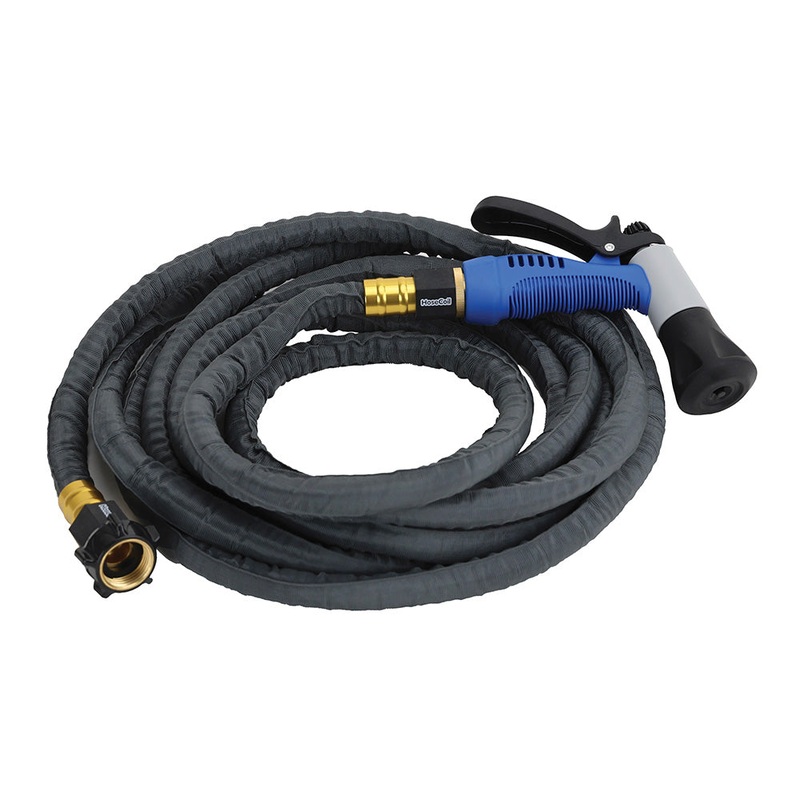 HoseCoil 10′ Stainless Steel PRO Hose Kit w/Boat Bumper Plastic Body Nozzle [SSP10K]