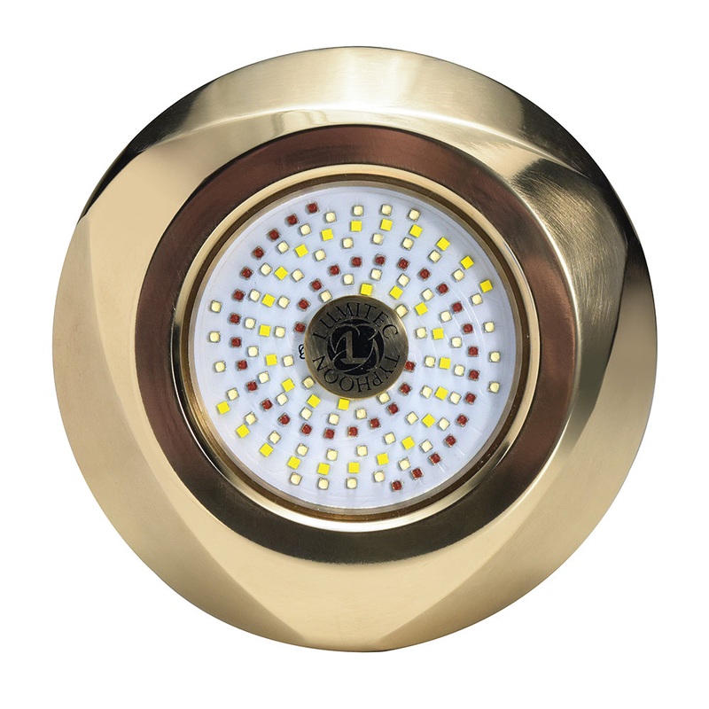 Lumitec SeaBlaze Typhoon Underwater Bronze Thru-Hull LED Light – RGBW Spectrum [101449]