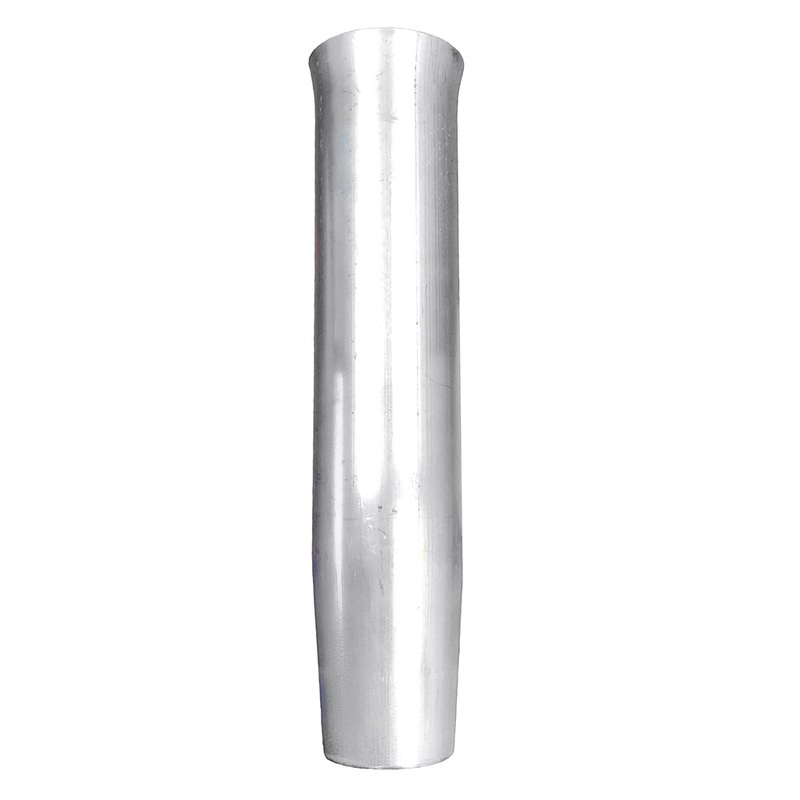 Tigress Weld On Aluminum Flared Rod Holder w/o Blade Mill Finished 10″ [66414]
