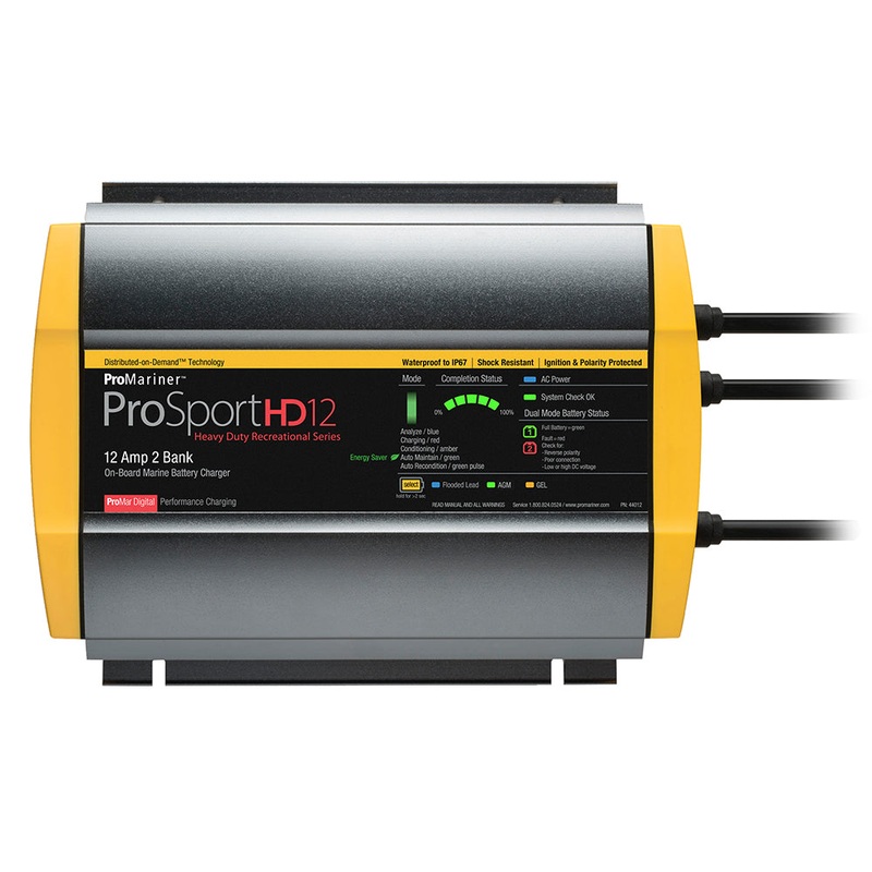 ProMariner ProSportHD 12 Gen 4 – 12 Amp – 2 Bank Battery Charger [44012]