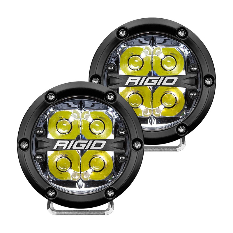 RIGID Industries 360-Series 4″ LED Off-Road Spot Beam w/White Backlight – Black Housing [36113]
