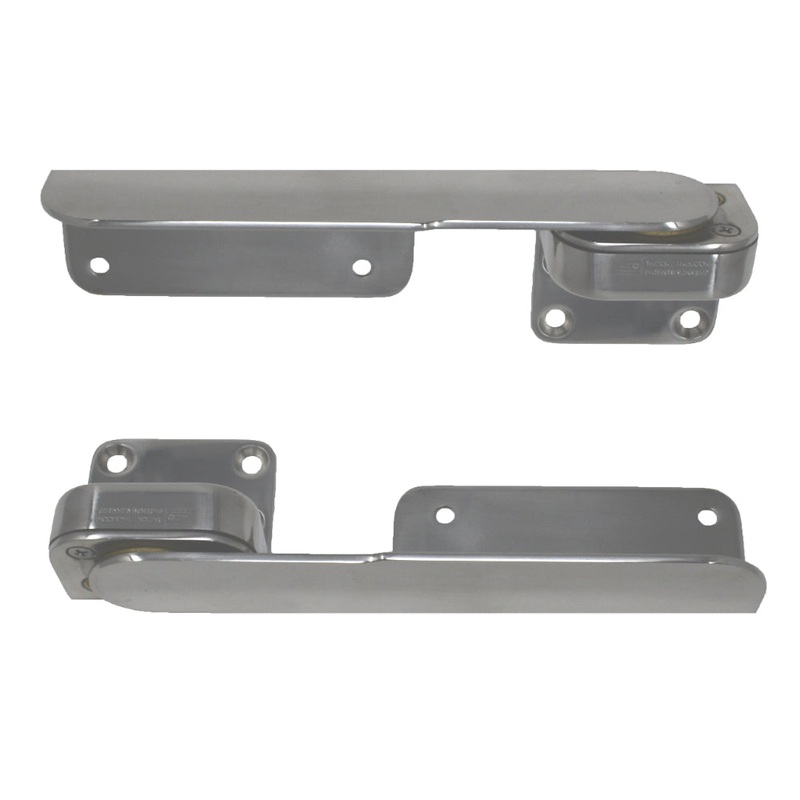 TACO Command Ratchet Hinges – 9-3/8″ – Polished 316 Stainless Steel – Pair [H25-0016]