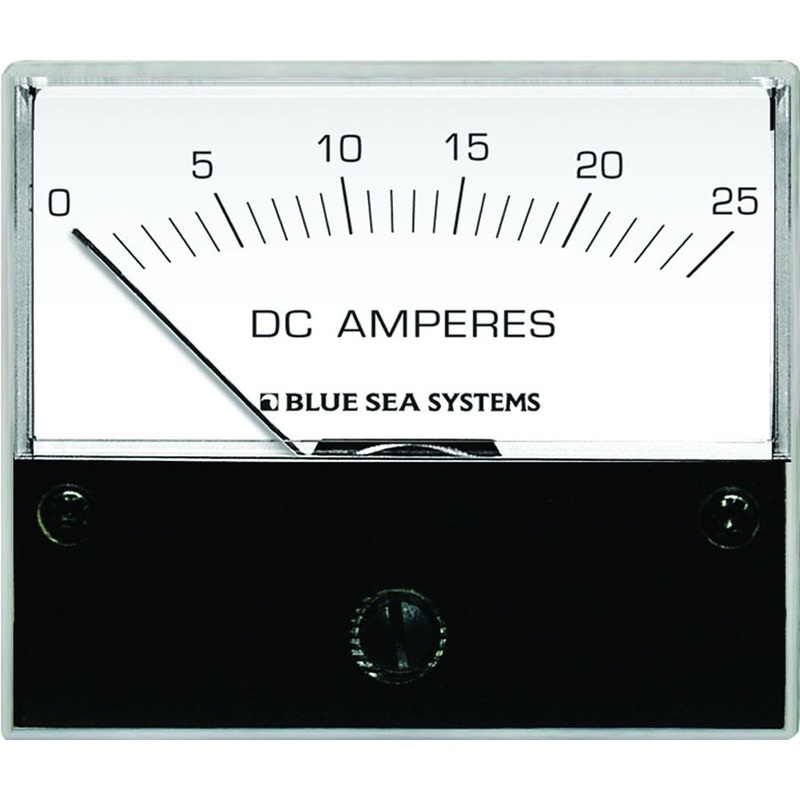 Blue Sea 8005 DC Analog Ammeter – 2-3/4″ Face, 0-25 Amperes DC [8005]