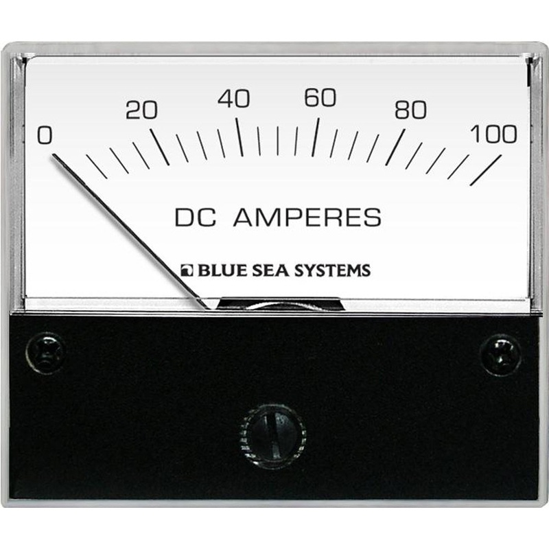 Blue Sea 8017 DC Analog Ammeter – 2-3/4″ Face, 0-100 Amperes DC [8017]