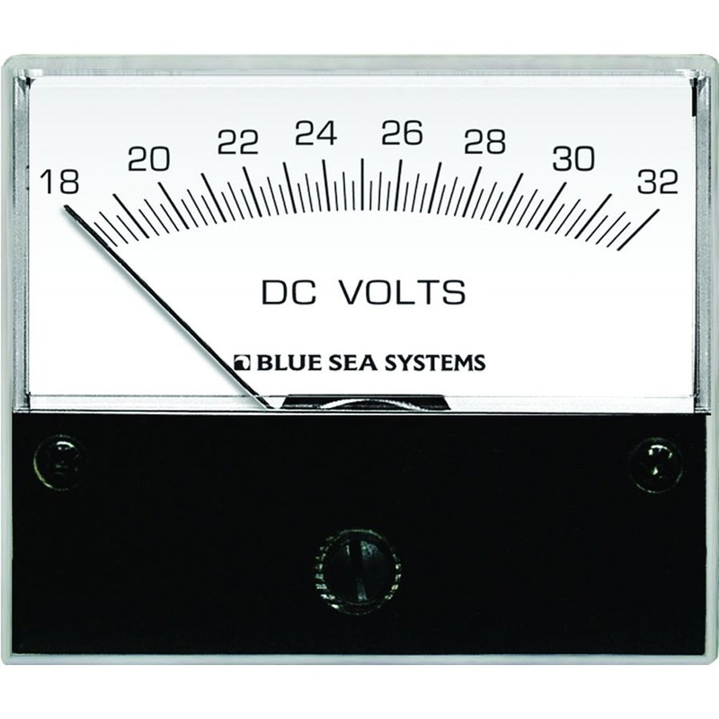 Blue Sea 8240 DC Analog Voltmeter – 2-3/4″ Face, 18-32 Volts DC [8240]
