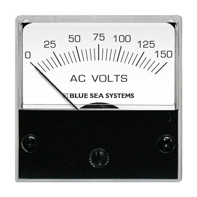 Blue Sea 8244 AC Analog Micro Voltmeter – 2″ Face, 0-150 Volts AC [8244]